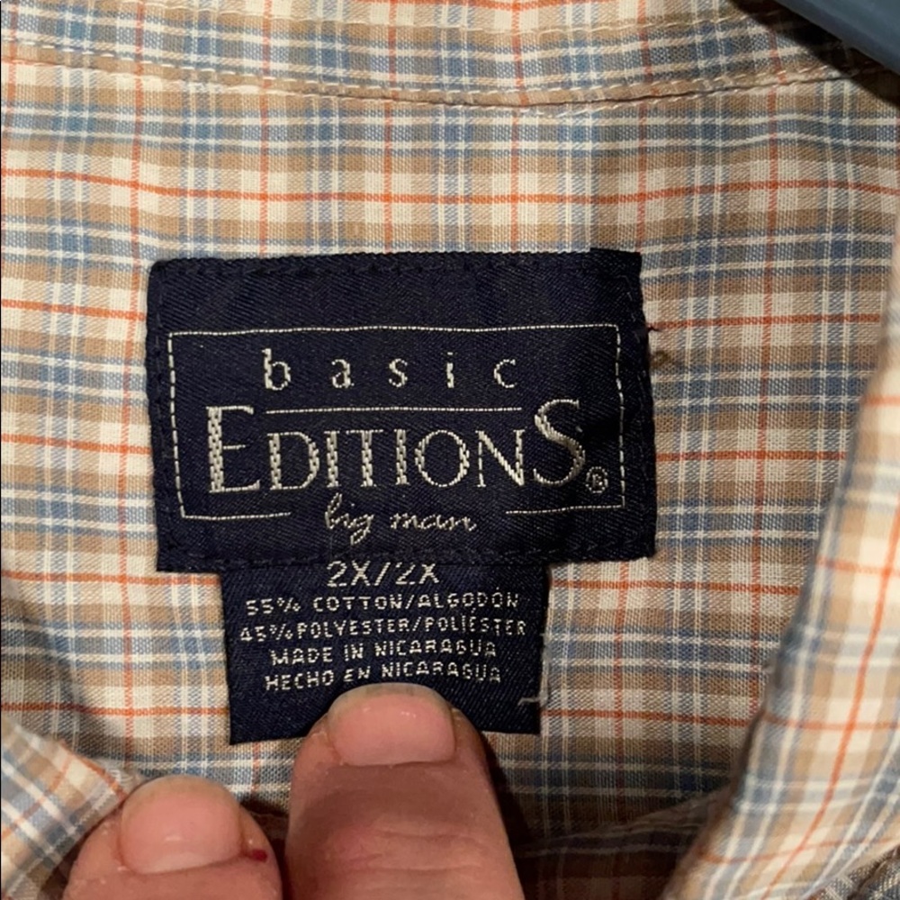 Basic Editions Casual Button Down Shirt. - image 2